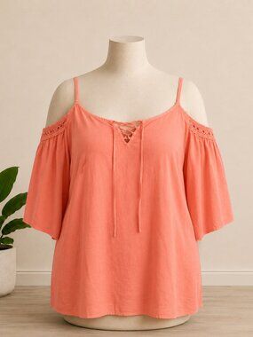 Torrid Challis Cold Shoulder Top 4X NWT